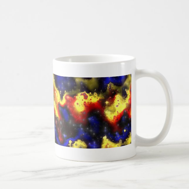 Caneca De Café padrão fractal plasmático (Direita)