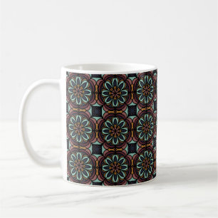 Caneca De Café Padrão Geométrico