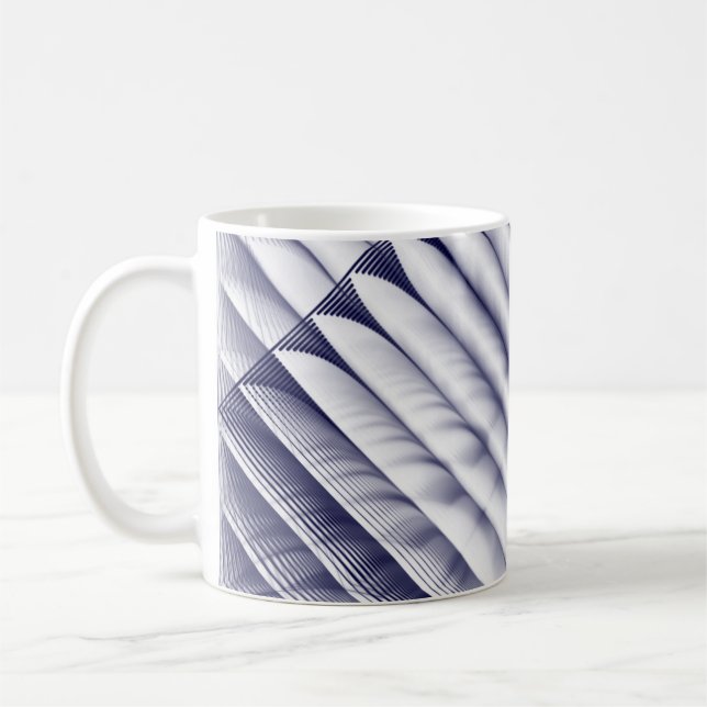 Caneca De Café Padrão Geométrico (Esquerda)