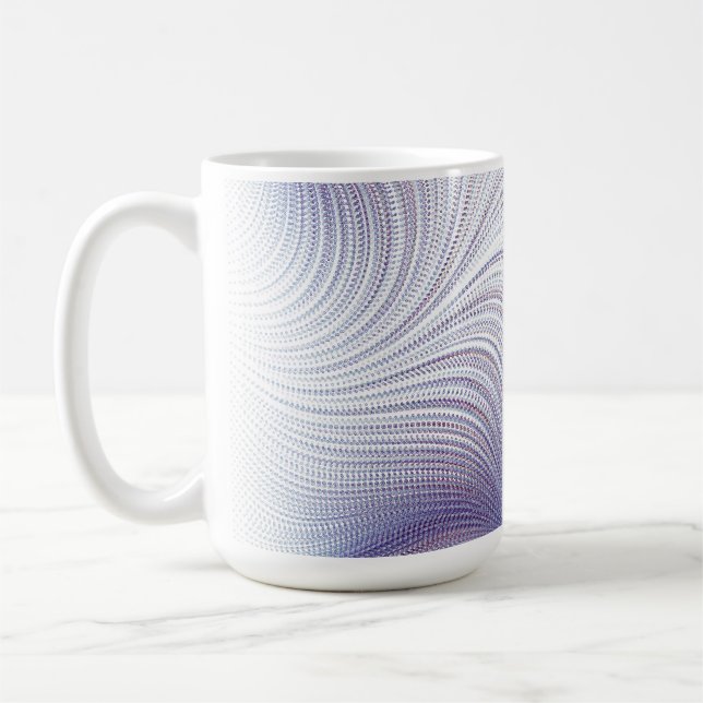 Caneca De Café Padrão Geométrico Abstrato (Esquerda)