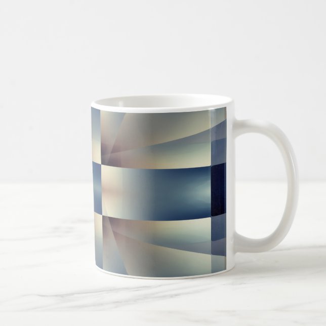 Caneca De Café padrão geométrico abstrato (Direita)