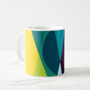 Caneca De Café padrão geométrico abstrato