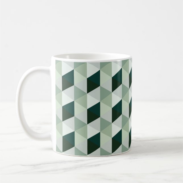 Caneca De Café Padrão Geométrico Abstrato - Nº 01 (Esquerda)