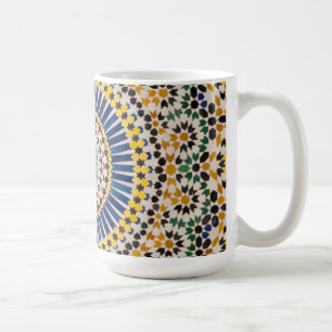 Caneca De Café Padrão geométrico de azulejos, Marrocos