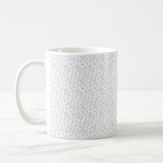 Caneca De Café Padrão Geométrico de Inverno Personalizado (Esquerda)