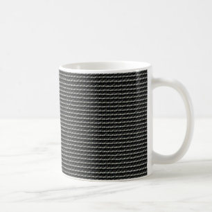 Caneca De Café Padrão Geométrico de Linha - Limpar