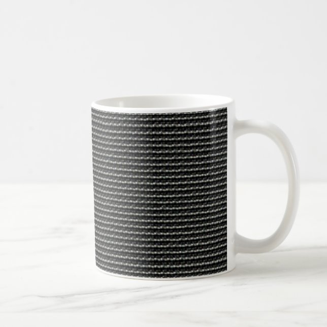 Caneca De Café Padrão Geométrico de Linha - Limpar (Direita)