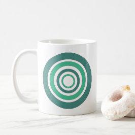 Caneca De Café Padrão Geométrico de Mandala
