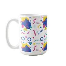 Padrão Geométrico de Retro Memphis