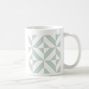 Caneca De Café Padrão Geométrico legal do Cubo Deco