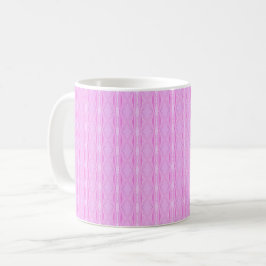 Caneca De Café Padrão Geométrico Lilac e Diamante Magenta Rosa