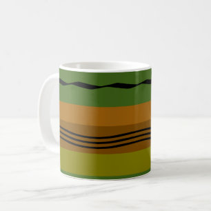 Caneca De Café padrão geométrico moderno abstrato elegante
