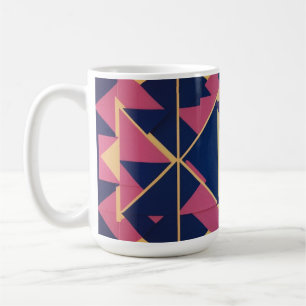 Caneca De Café Padrão Geométrico Negrito - Mug Clássico 15 oz