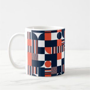 Caneca De Café Padrão geométrico sem costura