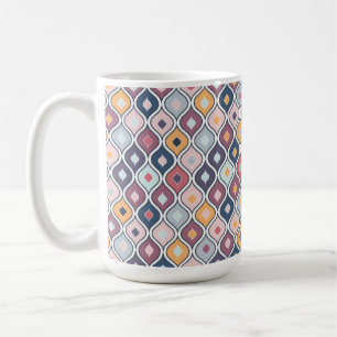 Caneca De Café Padrão geométrico sem costura abstrato