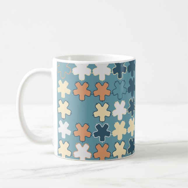 Caneca De Café Padrão geométrico sem costura abstrato de sha colo (Esquerda)