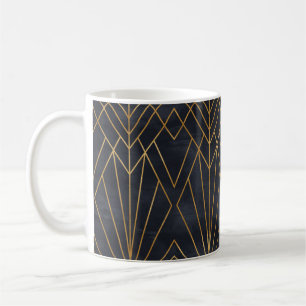 Caneca De Café Padrão geométrico sem costura na textura do pape