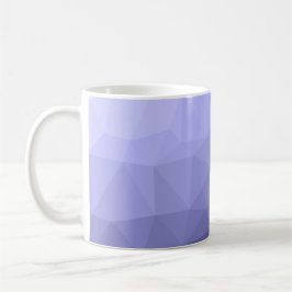 Caneca De Café Padrão geométrico violeta roxa de malha azul