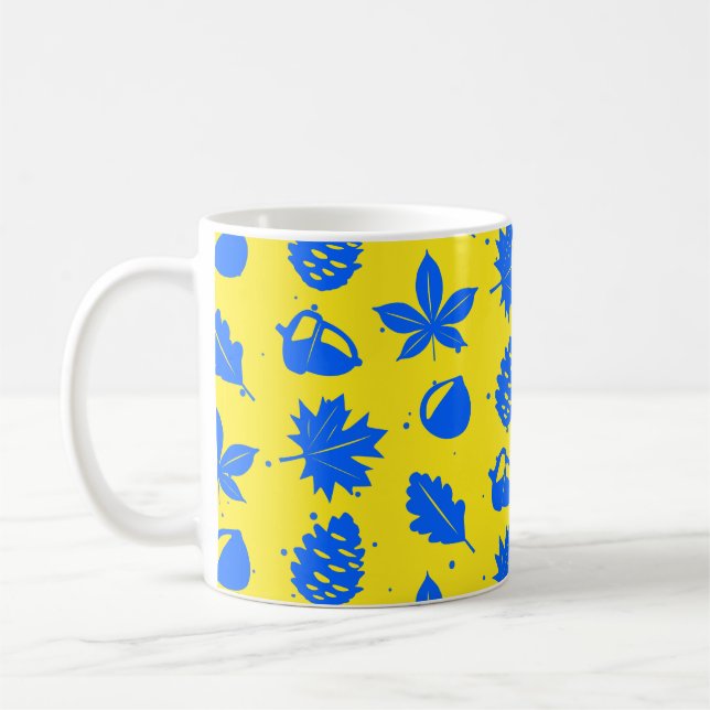 Caneca De Café Padrão Gráfico Colorido (Esquerda)