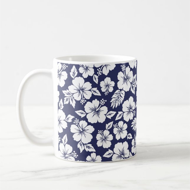 Caneca De Café Padrão Hibiscus (Esquerda)