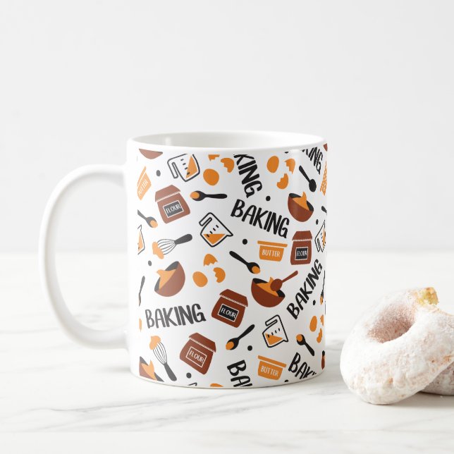 Caneca De Café Padrão I de Arte Bastante Bonito (Com Donut)