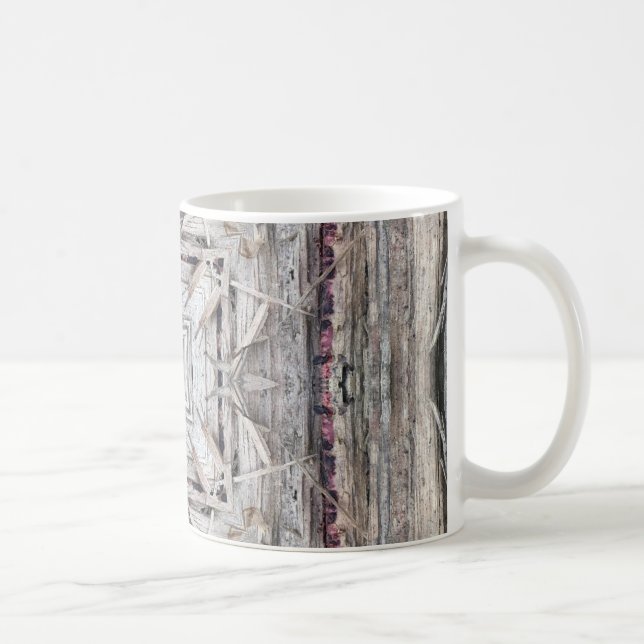 Caneca De Café Padrão Inspirado Aztec bonito Tingido Rosa (Direita)