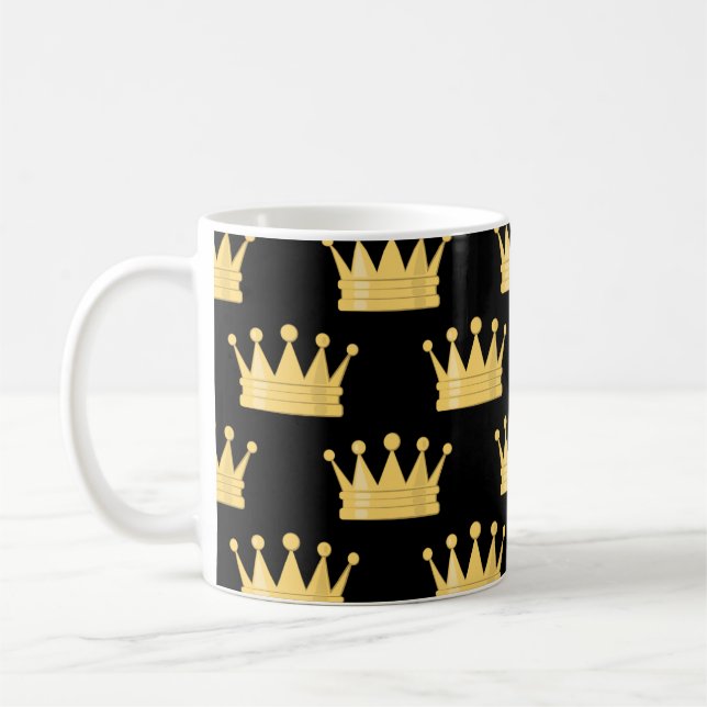 Caneca De Café Padrão Invisível da Coroa (Esquerda)