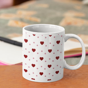 Caneca De Café Padrão Invisível do Coração