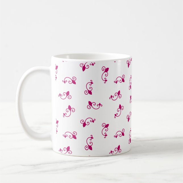 Caneca De Café Padrão Invisível. Vintage. Mal-estar (Esquerda)