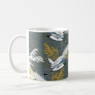 Caneca De Café Padrão japonês. Antecedentes tradicionais com