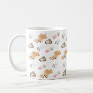 Caneca De Café Padrão Japonês Wagashi