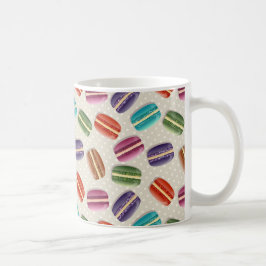 Caneca De Café Padrão Macaron Francês Bonito