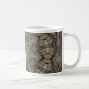 Caneca De Café Padrão Mandala Tons Terrosos Naturais