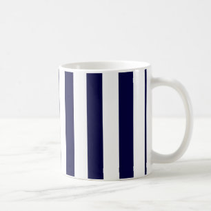 Caneca De Café Padrão marinho azul e branco de distribuição mu