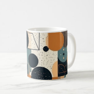 Caneca De Café Padrão mínimo sem costura Abstrato - Geométrico (1