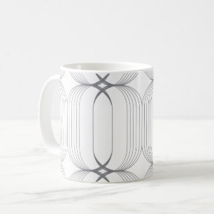 Caneca De Café Padrão moderno, simples e elegante de ilustraçã