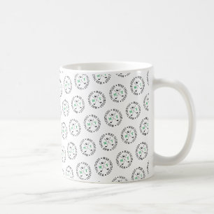 Caneca De Café Padrão monograma do logotipo Golfer