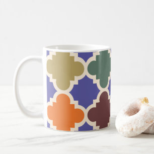 Caneca De Café Padrão Mosaico marroquino