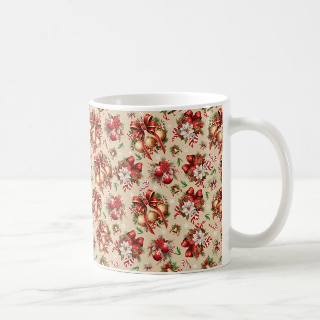 Caneca De Café Padrão Natal 2 Mug (Direita)