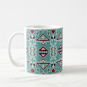 Caneca De Café Padrão Nativo Americano Navajo