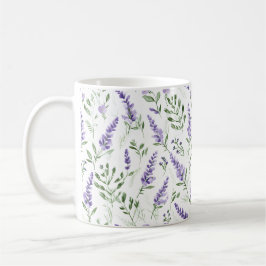 Caneca De Café Padrão Natural da lavanda