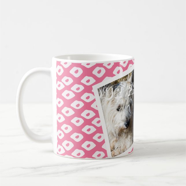 Caneca De Café Padrão Ocelot Adicionar Sua Própria Mug Fotográfic (Esquerda)