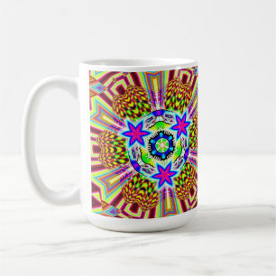 Caneca De Café Padrão psicodélico 3X6