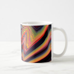 Caneca De Café Padrão psicodélico venenoso