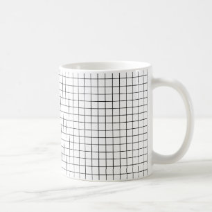 Caneca De Café Padrão quadrado de Xadrez simples - Mug