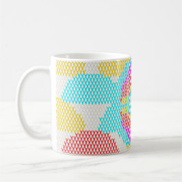 Caneca De Café Padrão Retro Art Nouveau