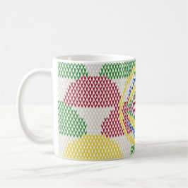 Caneca De Café Padrão Retro Art Nouveau