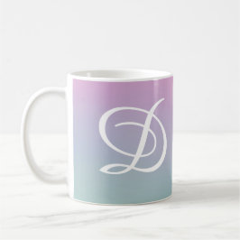 Caneca De Café padrão retrô gradiente Colorido minimal elegante