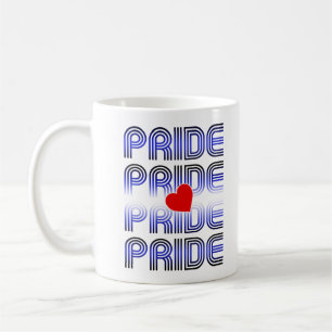 Caneca De Café Padrão retroativo do coração de couro