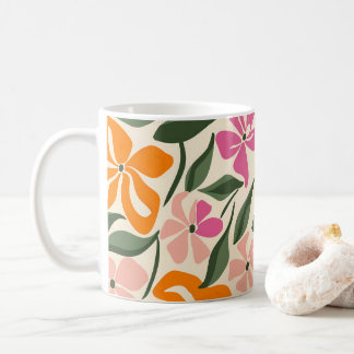 Caneca De Café Padrão retrofloral
